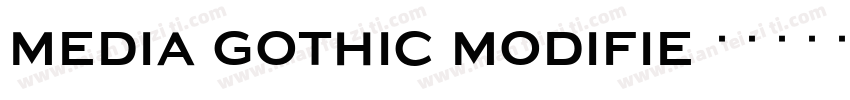 media gothic modifie字体转换